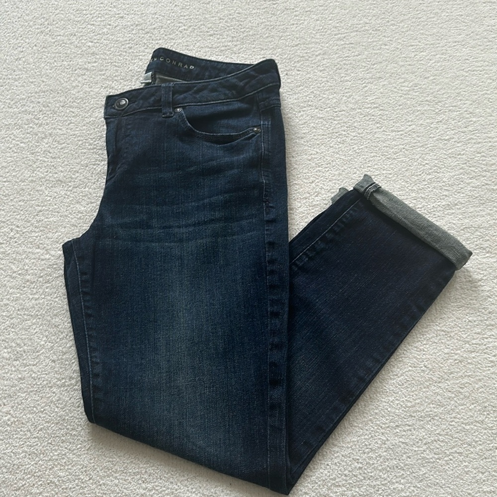LC Lauren Conrad Dark wash cropped jeans, Size 8